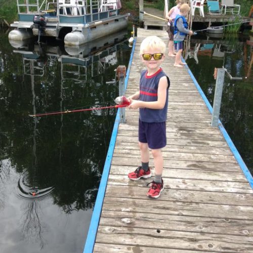 fishing from the dock